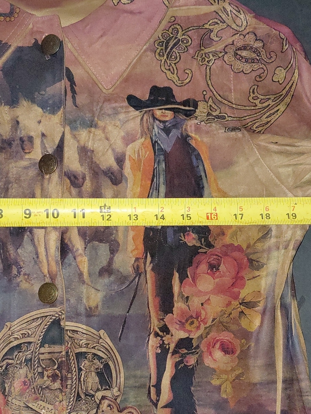 Vinatge Women's Floral Western-Print Button Down Shirt - Fantazia - Picture 12 of 13
